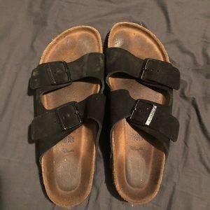 REAL black birkenstocks size 9
